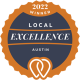 Local Excellence Award 2022 Austin winner badge recognizing outstanding digital marketing services